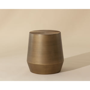 Creed End Table - Antique Gold