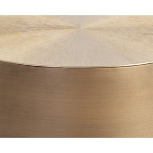 Creed End Table - Antique Gold