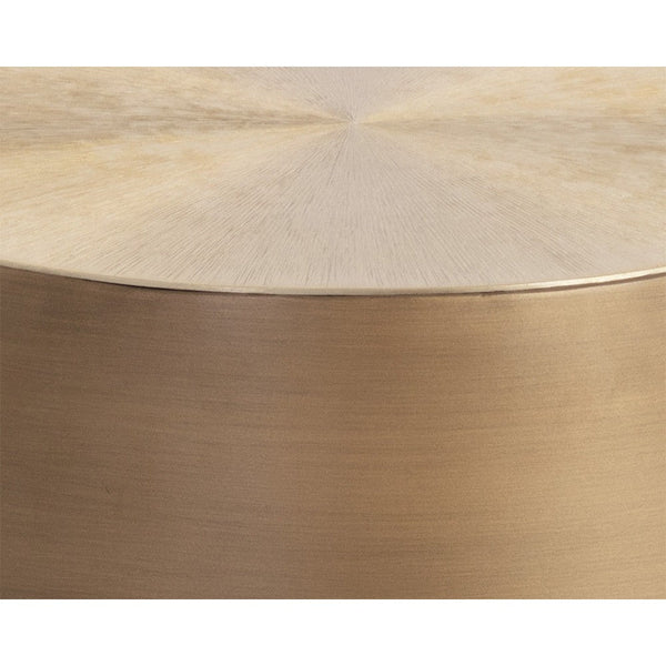 Creed End Table - Antique Gold