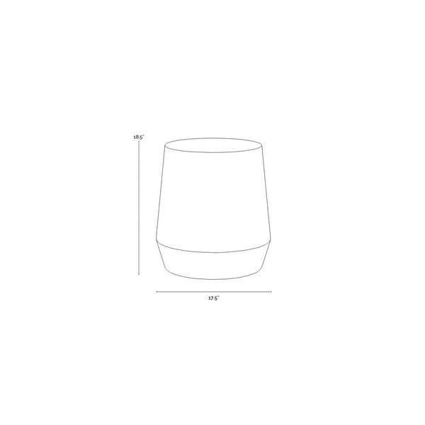 Creed End Table - Gunmetal