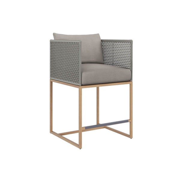 Crete Counter Stool - Natural - Palazzo Taupe