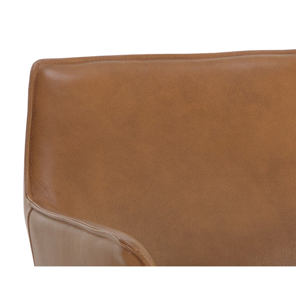 Crosby Swivel Lounge Chair - Missouri Cognac Leather