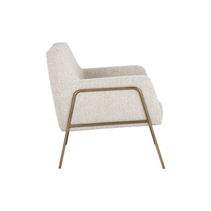 Cybil Lounge Chair - Dove Cream