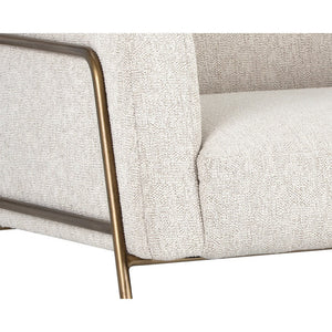 Cybil Lounge Chair - Dove Cream