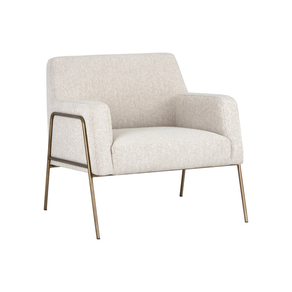 Cybil Lounge Chair - Dove Cream