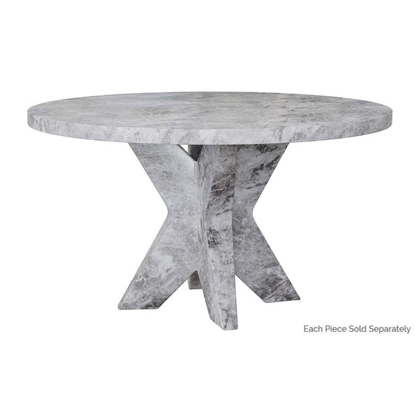Cypher Dining Table Top - Marble Look - Grey - 55"