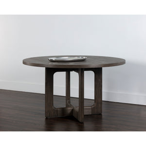 Cypher Dining Table Top - Wood - Dark Brown - 55"