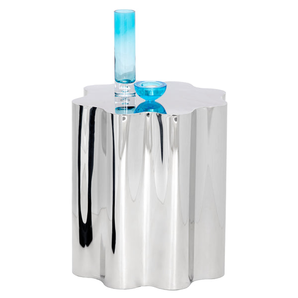 Dahlia End Table - Stainless Steel