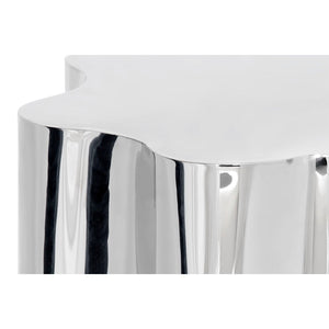 Dahlia End Table - Stainless Steel