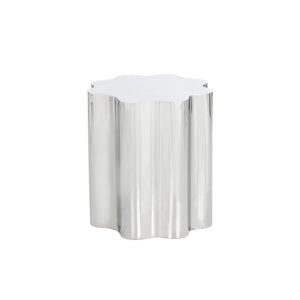 Dahlia End Table - Stainless Steel