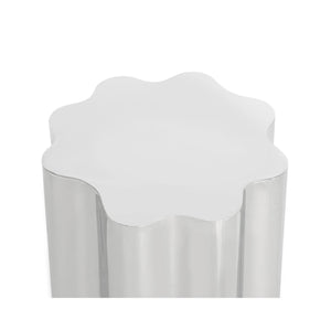 Dahlia End Table - Stainless Steel