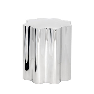 Dahlia End Table - Stainless Steel