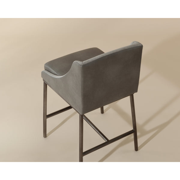 Dalary Counter Stool - Bravo Metal / Polo Club Stone