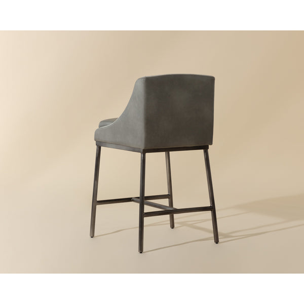 Dalary Counter Stool - Bravo Metal / Polo Club Stone