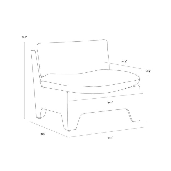 Dallin Lounge Chair - Boho Oatmeal