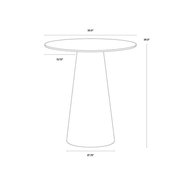 Damon Bar Table - Gold