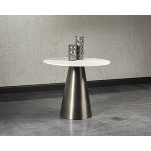 Damon Bistro Table - Gunmetal - 35.5"