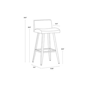 Dani Counter Stool - Onyx