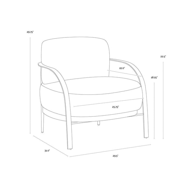 Daphne Lounge Chair - Hailey Moon