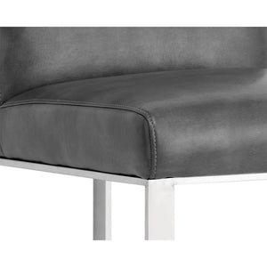 Dean Counter Stool - Stainless Steel - Cantina Magnetite