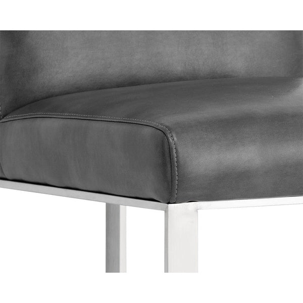 Dean Counter Stool - Stainless Steel - Cantina Magnetite