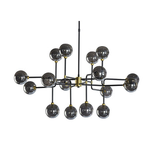 Deimos Chandelier Large - Smoke Grey