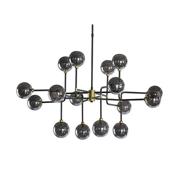 Deimos Chandelier Large - Smoke Grey