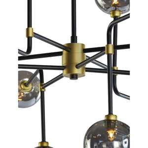 Deimos Chandelier Large - Smoke Grey
