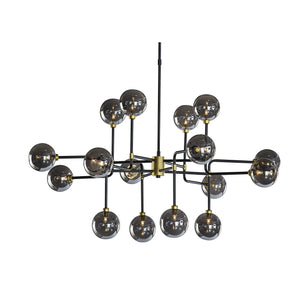 Deimos Chandelier Large - Smoke Grey