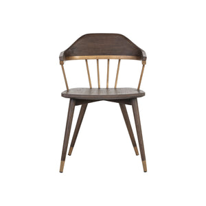 Demi Dining Armchair - Distressed Brown