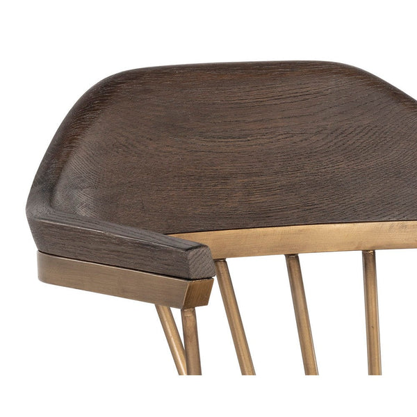 Demi Dining Armchair - Distressed Brown