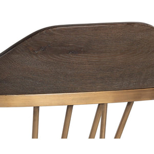 Demi Dining Armchair - Distressed Brown