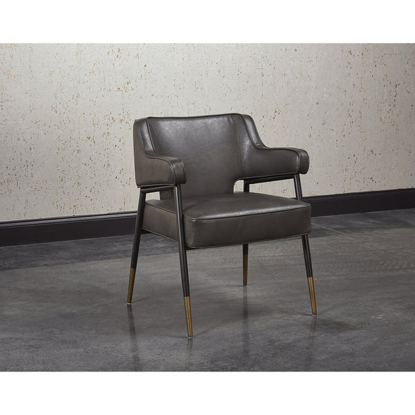 Derome Dining Armchair - Bravo Portabella