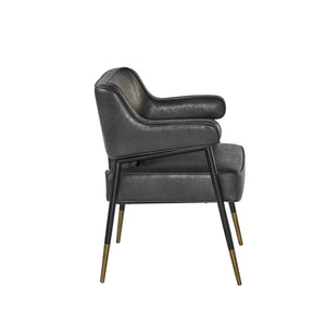 Derome Dining Armchair - Bravo Portabella