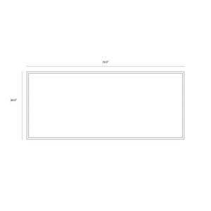 Desert Sands - 72" X 30" - Gold Floater Frame