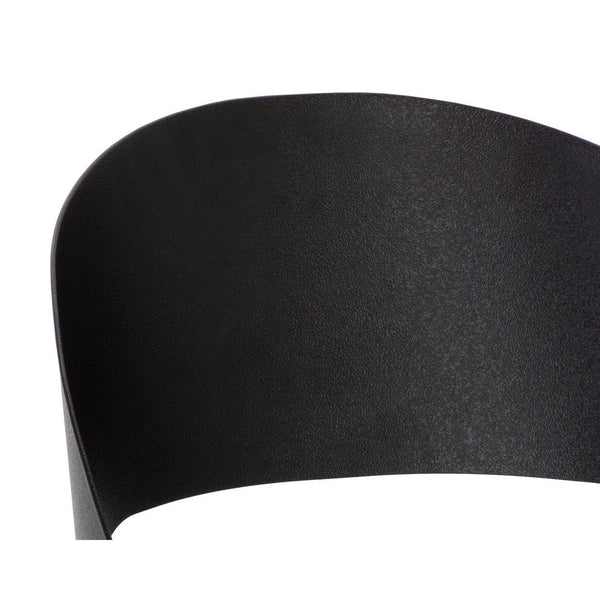 Dezirae Dining Chair - Black - Cognac Leather