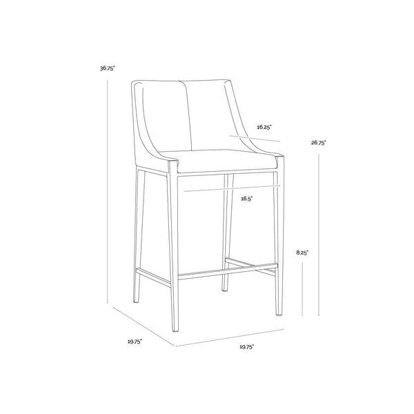 Dionne Counter Stool - Monument Oatmeal
