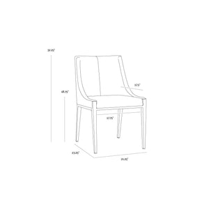 Dionne Dining Chair - Monument Oatmeal