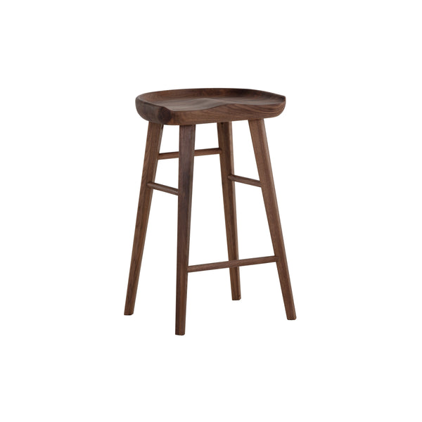 Dominic Counter Stool - Walnut