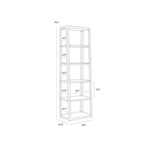Doncaster Bookcase Large - Smoke Grey