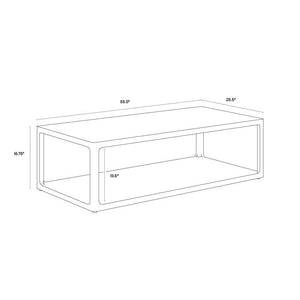 Doncaster Coffee Table - Smoke Grey