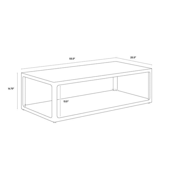 Doncaster Coffee Table - Smoke Grey
