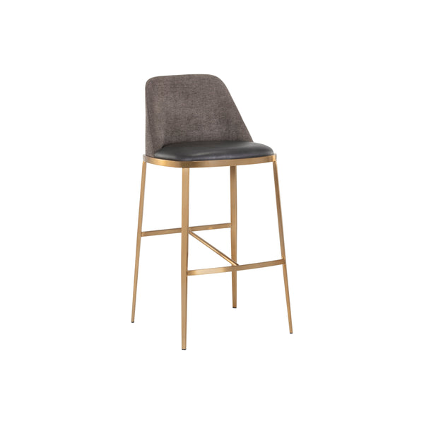 Dover Barstool - Bravo Portabella / Sparrow Grey