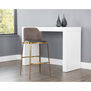 Dover Barstool - Bravo Portabella / Sparrow Grey
