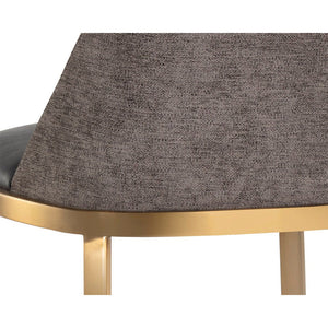 Dover Barstool - Bravo Portabella / Sparrow Grey
