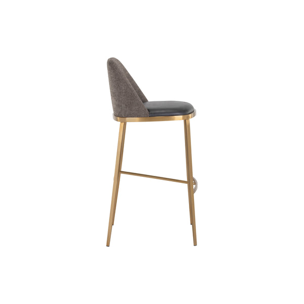 Dover Barstool - Bravo Portabella / Sparrow Grey