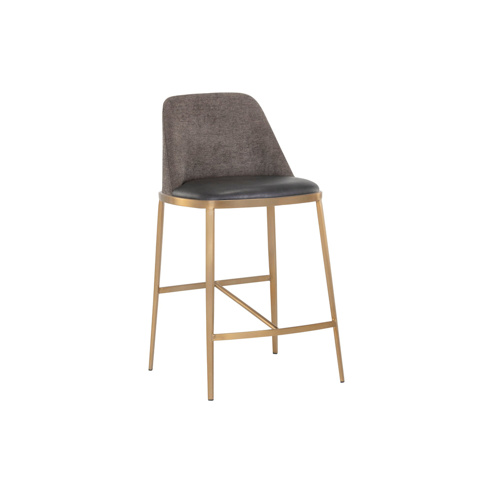 Dover Counter Stool - Bravo Portabella / Sparrow Grey