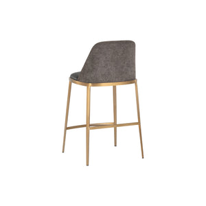 Dover Counter Stool - Bravo Portabella / Sparrow Grey