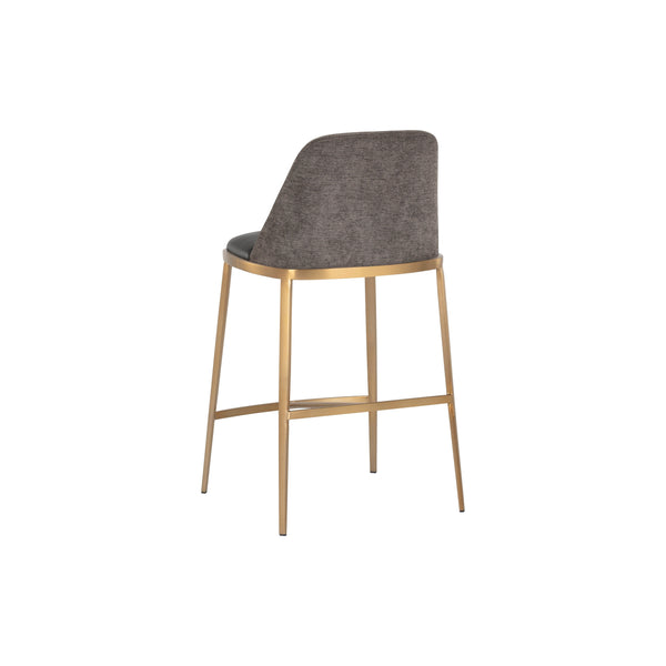 Dover Counter Stool - Bravo Portabella / Sparrow Grey