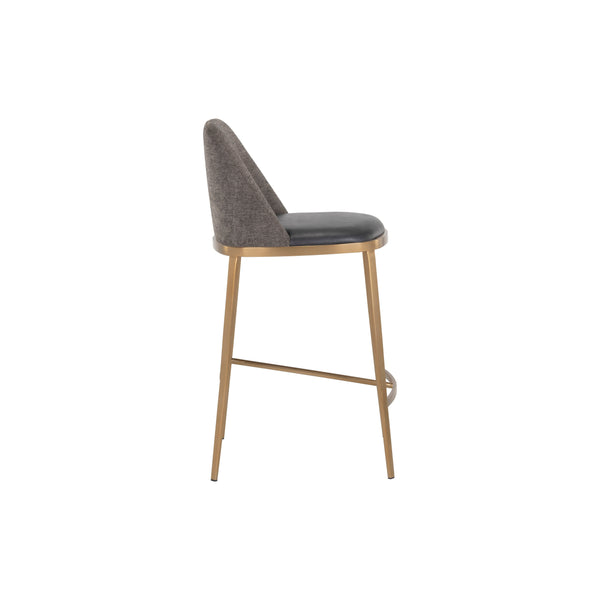 Dover Counter Stool - Bravo Portabella / Sparrow Grey